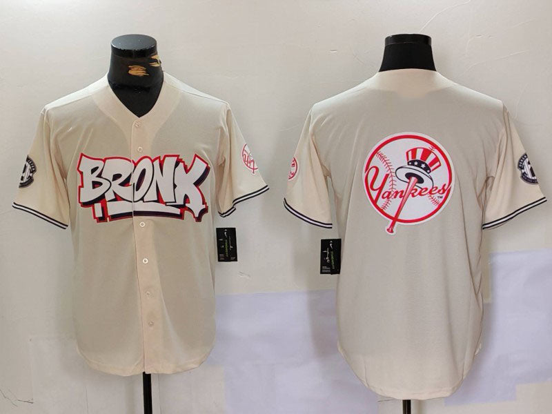 New York Yankees Blank Cream Vapor Limited Stitched Baseball Jersey