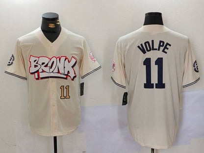 New York Yankees #11 Anthony Volpe Cream Limited Stitched Baseball Jersey