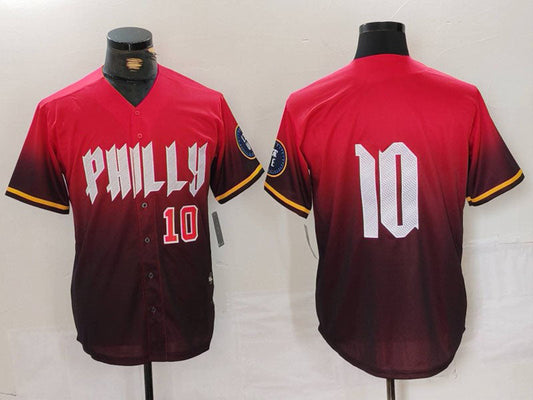 Philadelphia Phillies #10 JT Realmuto Red 2024 City Connect Limited Stitched Baseball Jersey