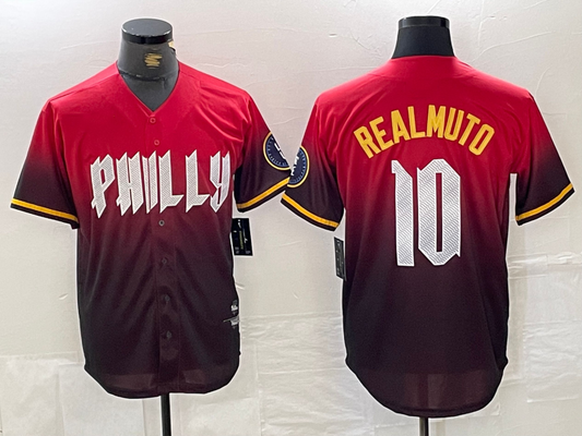 Philadelphia Phillies #10 JT Realmuto Red 2024 City Cool Base Baseball Jersey