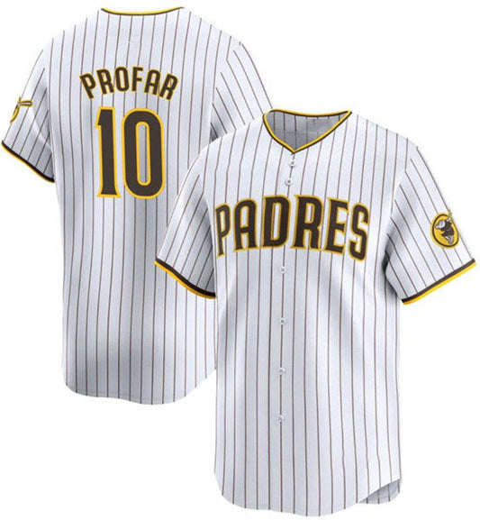 San Diego Padres #10 Jurickson Profar White 2024 Home Limited Baseball Stitched Jersey