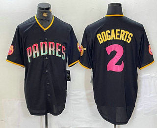 San Diego Padres #2 Xander Bogaerts Black Fashion Baseball Jersey