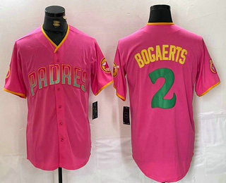 San Diego Padres #2 Xander Bogaerts Pink Fashion Baseball Jersey