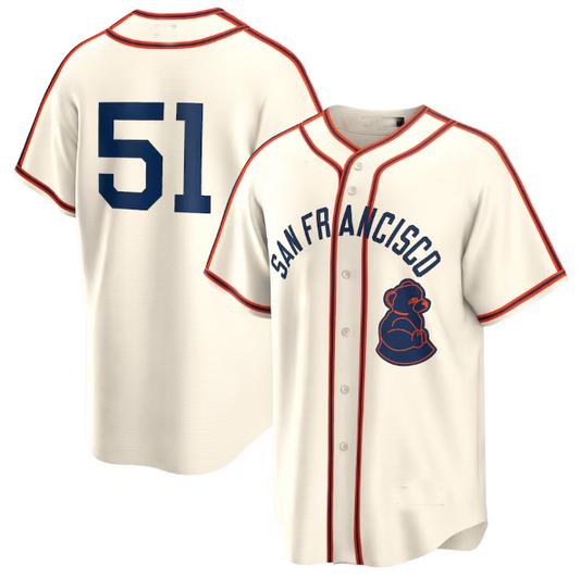 San Francisco Giants #51 Jung Hoo Lee Cream 2024 Rickwood Classic Replica Player Baseball Jersey