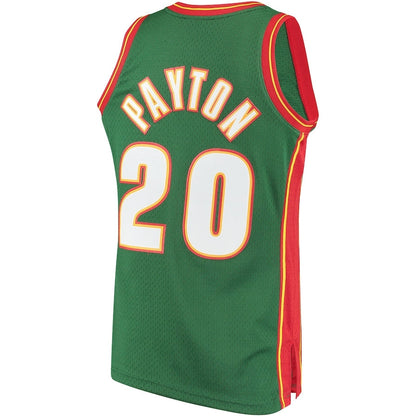 S.SuperSonics #20 Gary Payton Mitchell & Ness Hardwood Classics Swingman Jersey - Green Stitched American Basketball Jersey