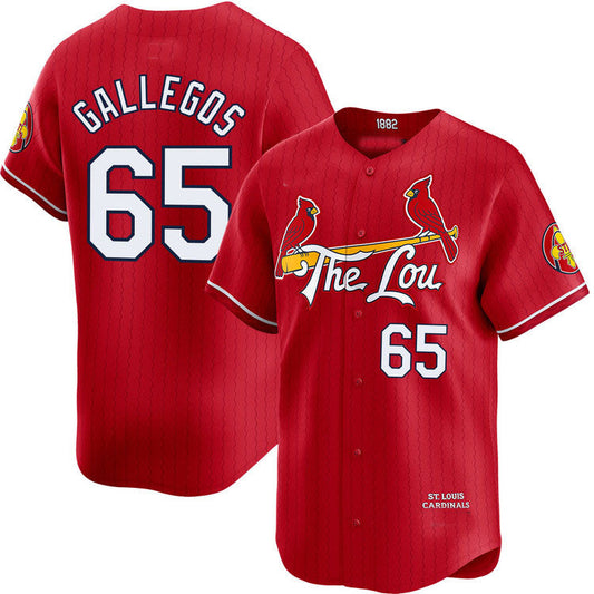 St. Louis Cardinals #65 Giovanny Gallegos City Connect Limited Jersey Baseball Jerseys