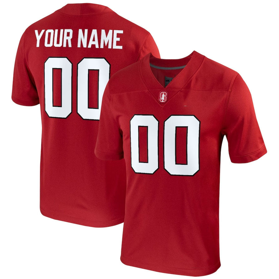 Custom S.Cardinal Football Custom Game Jersey - Cardinal American College Jerseys