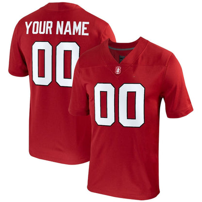 Custom S.Cardinal Football Custom Game Jersey - Cardinal American College Jerseys