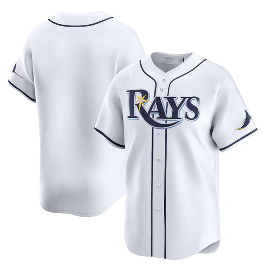 Tampa Bay Rays Blank White Home Limited Stitched Baseball Jersey