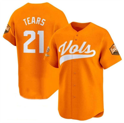 T.Volunteers #21 Kavares Tears Orange 2024 Champions Vapor Limited Stitched College Jerseys