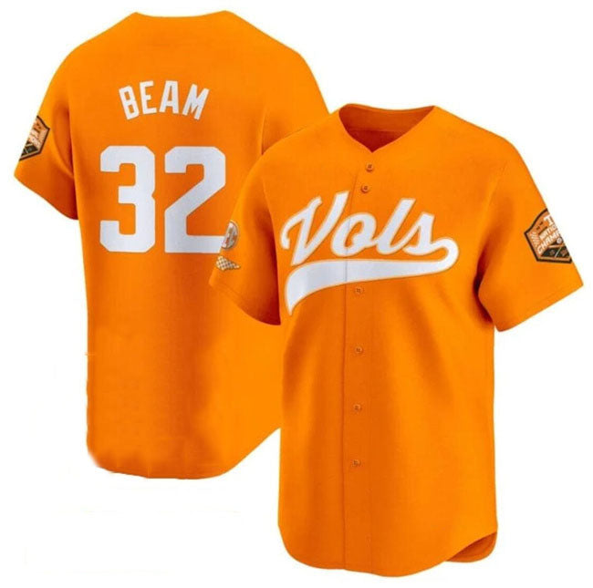 T.Volunteers #32 Drew Beam Orange 2024 Champions Vapor Limited Stitched College Jerseys