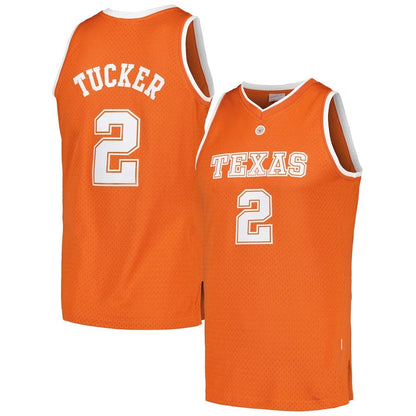 T.Longhorns #2 PJ Tucker Mitchell & Ness 2005-06 College Vault Player Swingman Jersey - Texas Orange American College Jerseys