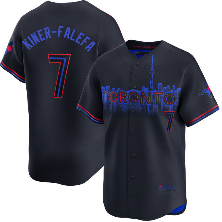 Toronto Blue Jays #7 Isiah Kiner-Falefa City Connect Limited Jersey Baseball Jersey