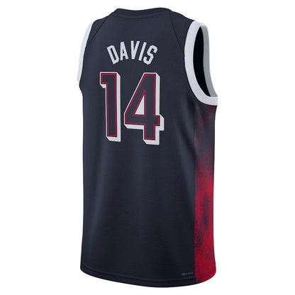 USA Basketball #14 Anthony Davis Unisex 2024 Swingman Player Jersey - Navy American Basketball Jersey