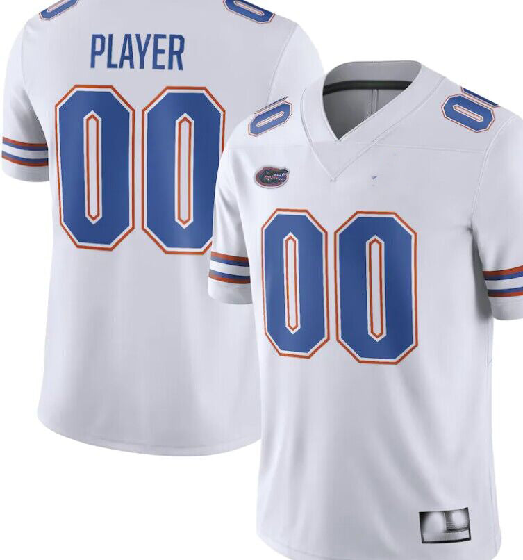 Custom Football Florida Gators White Jersey Mens Youth Women Short Sleeve College Jerseys Stitched American Football Jerseys