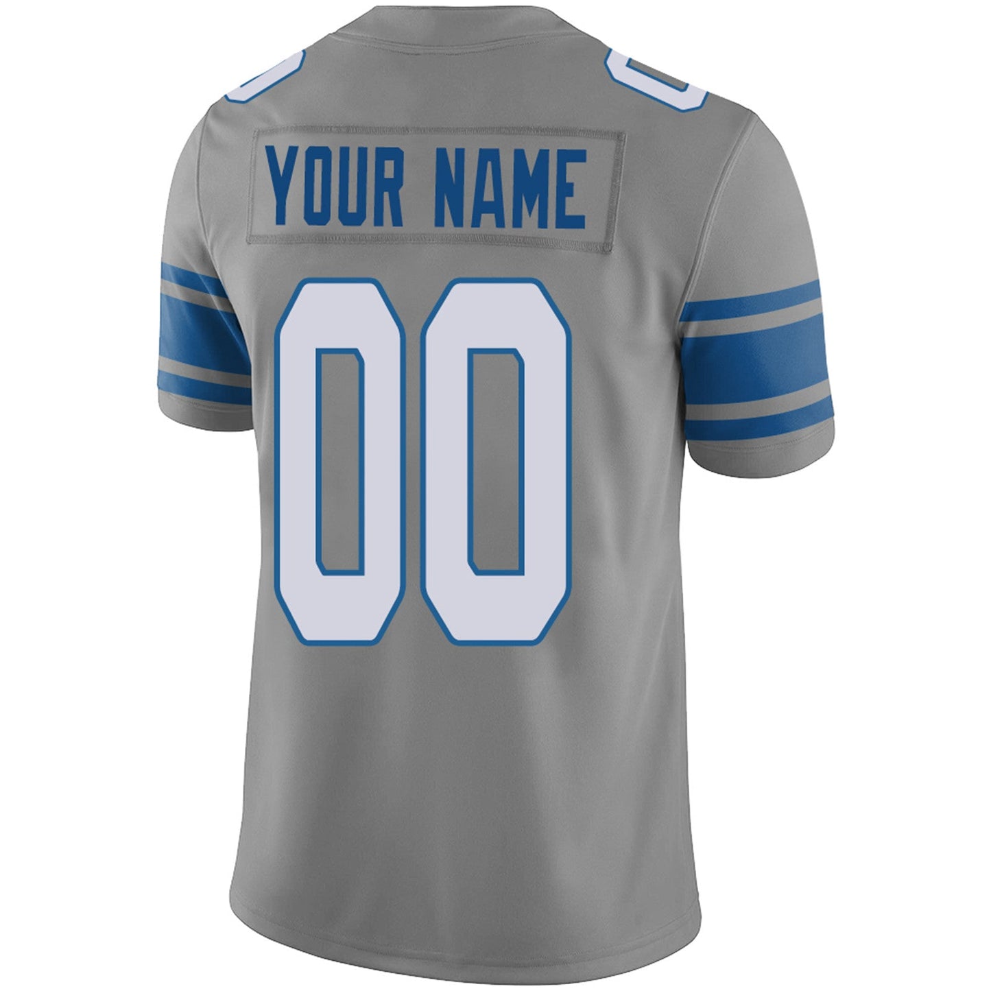 Custom D.Lions Football Jersey Team Player or Personalized Design Your Own Name for Men's Women's Youth Jerseys Blue