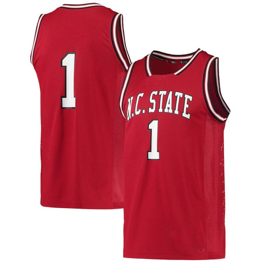 #1 NS.Wolfpack Reverse Retro Jersey Red Stitched American College Jerseys