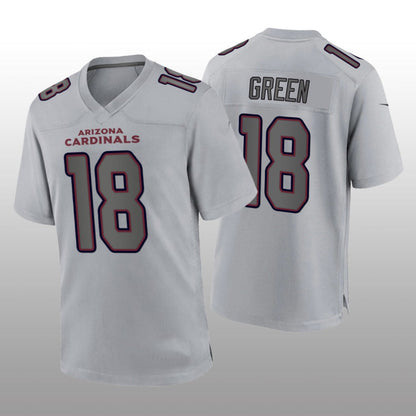 A.Cardinals #18 A.J. Green Gray Atmosphere Game Jersey Stitched American Jerseys Football Jerseys