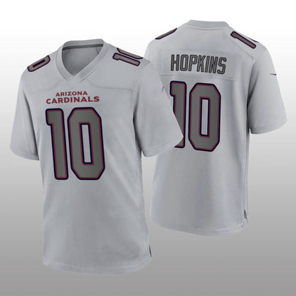 A.Cardinals #10 DeAndre Hopkins Gray Atmosphere Fashion Game Jersey Stitched American Football Jerseys