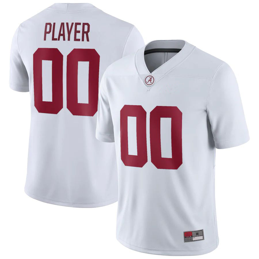 Custom A.Crimson Tide Pick-A-Player NIL Replica Football Jersey White American Stitched College Jerseys