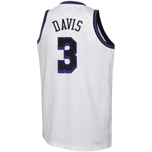 LA.Lakers #3 Anthony Davis 2022-23 Swingman Jersey White City Edition Stitched American Basketball Jersey