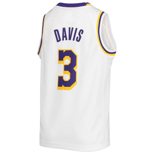 LA.Lakers #3 Anthony Davis 2020-21 Swingman Jersey Association Edition White Stitched American Basketball Jersey