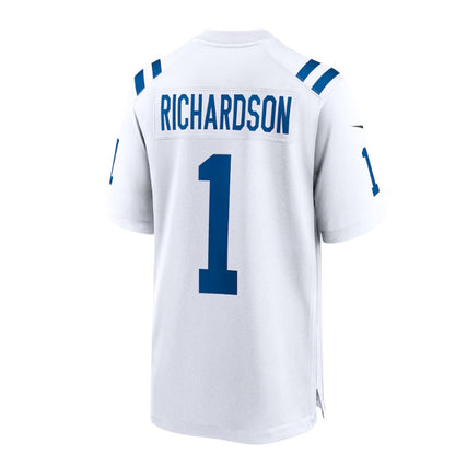 IN. Colts #1 Anthony Richardson 2023 Draft First Round Pick Game Jersey - White Stitched American Football Jerseys