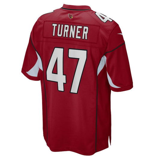 A.Cardinals #47 Ezekiel Turner Cardinal Game Jersey Stitched American Football Jerseys