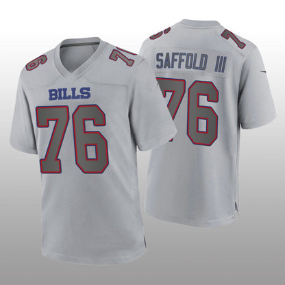 B.Bills #76 Rodger Saffold III Gray Atmosphere Game Jersey Football Stitched American Jerseys