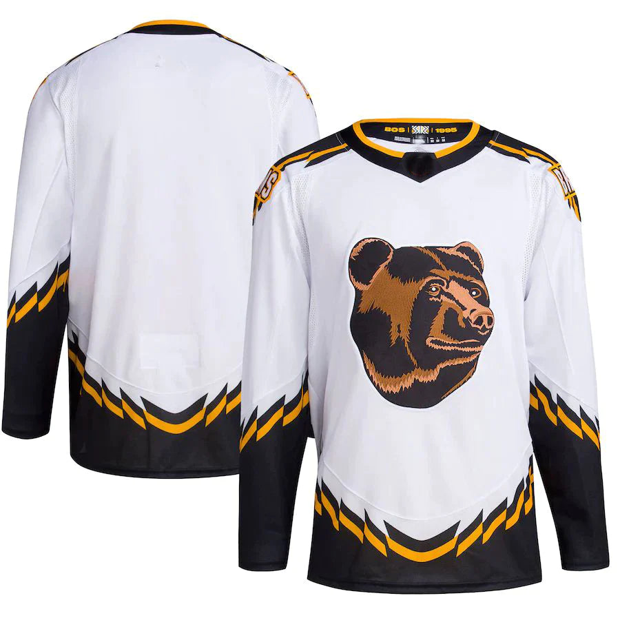 B.Bruins Reverse Retro 2.0 Authentic Blank Jersey White Stitched American Hockey Jerseys