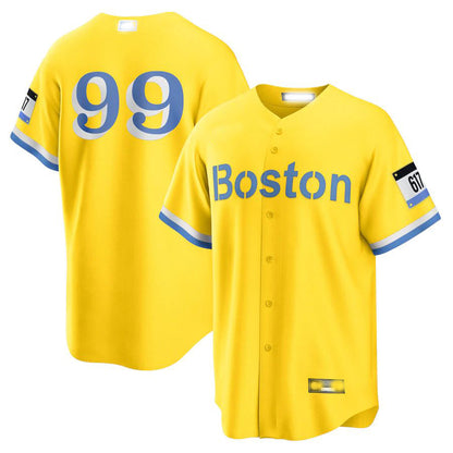 Boston Red Sox #99 Alex Verdugo Gold City Connect Replica Player Jersey Baseball Jerseys