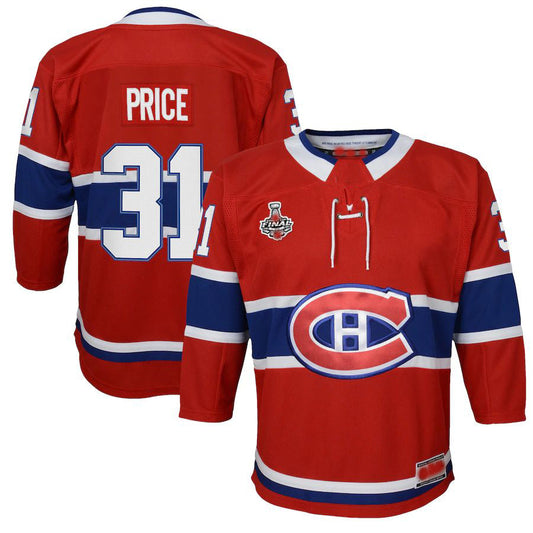 M.Canadiens #31 Carey Price Home 2021 Stanley Cup Final Bound Breakaway Jersey Red Stitched American Hockey Jerseys