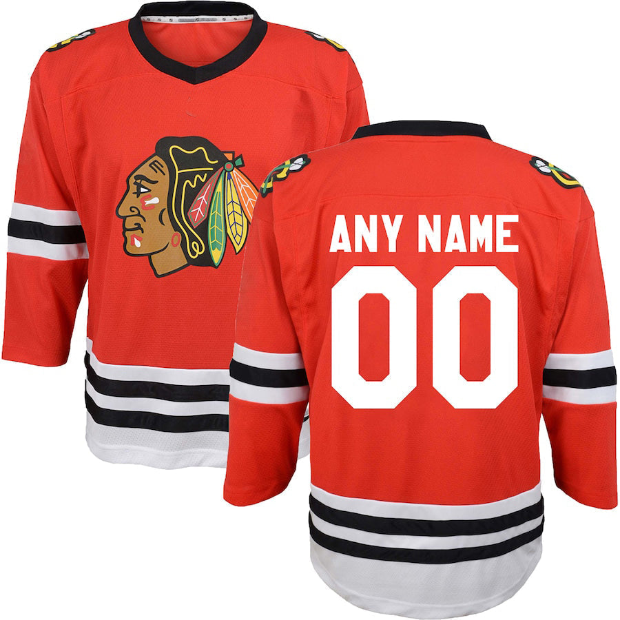 Custom C.Blackhawks Infant Replica Red Stitched American Hockey Jerseys