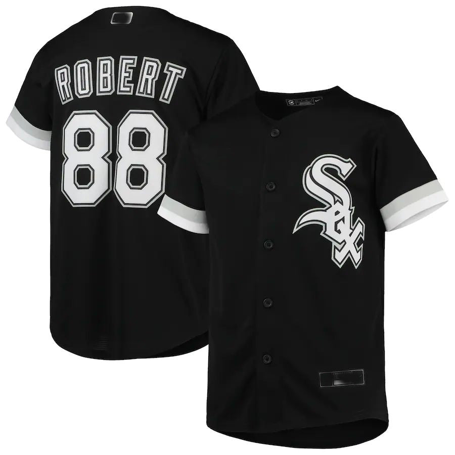 Chicago White Sox #88 Luis Robert Black Alternate Replica Player Jersey Baseball Jerseys