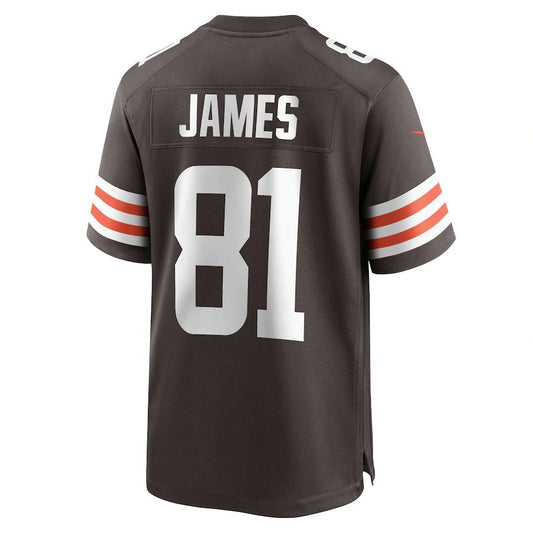 C.Browns #81 Jesse James Brown Game Player Jersey Stitched American Football Jerseys