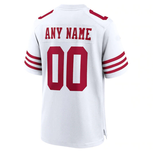 Custom SF.49ers New White Stitched American Football Jerseys 2022