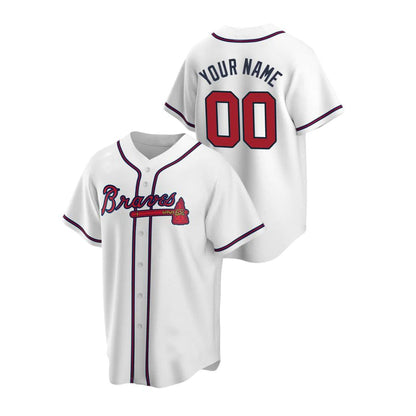 Custom Atlanta Braves White Men Youth And Women Birthday gift Stitched  Baseball Jerseys