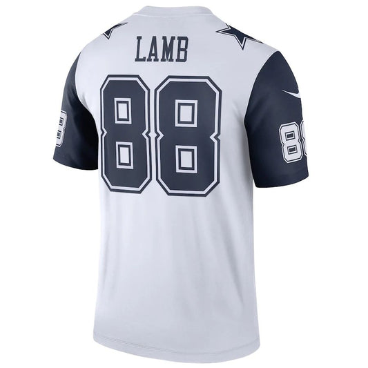 D.Cowboys #88 CeeDee Lamb White 2nd Alternate Legend Jersey Stitched American Football Jerseys