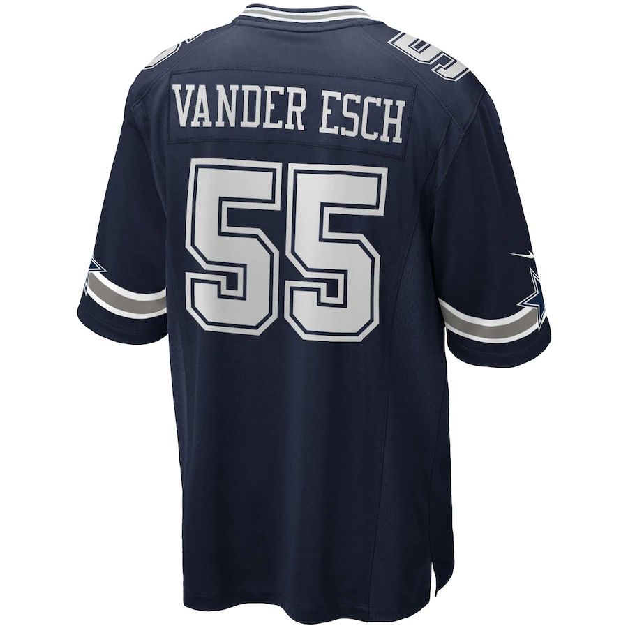 D.Cowboys #55 Leighton Vander Esch  Navy Team Game Jersey Stitched American Football Jerseys