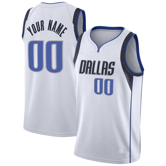 Custom D.Mavericks  Swingman Jersey Association Edition White American Stitched Basketball Jersey