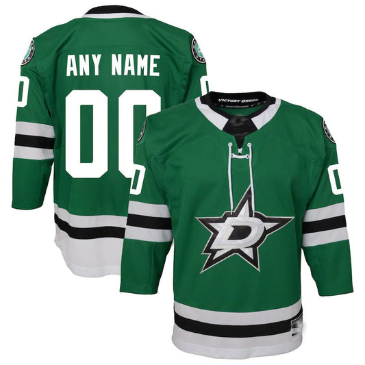 Custom D.Stars Home Premier Jersey  Green Stitched American Hockey Jerseys