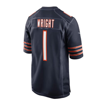 C. Bears #1 Darnell Wright 2023 Draft First Round Pick Game Jersey - Navy Stitched American Football Jerseys