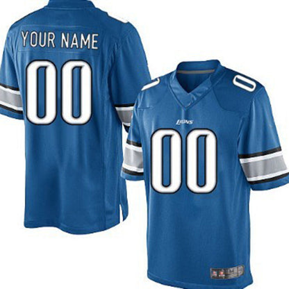 Custom D.Lions Light Blue Limited Jersey Stitched American Football Jerseys