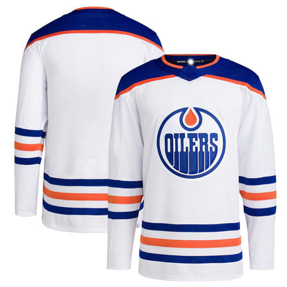 E.Oilers Away Primegreen Authentic Pro Blank Jersey White Stitched American Hockey Jerseys