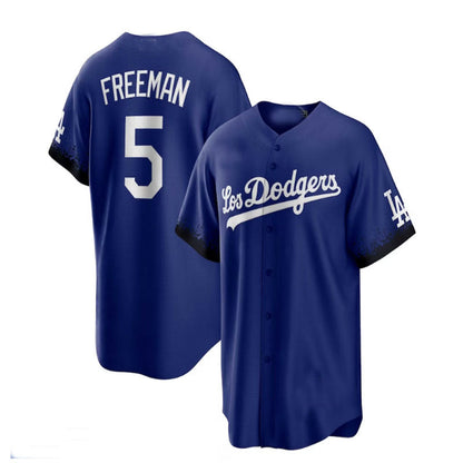 Los Angeles Dodgers #5 Freddie Freeman City Connect Replica Player Jersey - Royal Baseball Jerseys