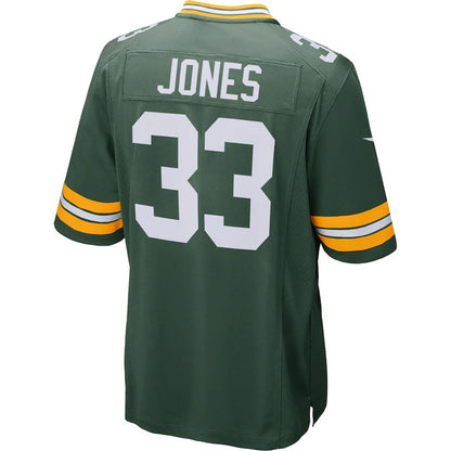 GB.Packers #33 Aaron Jones Green Player Game Jersey Stitched American Football Jerseys