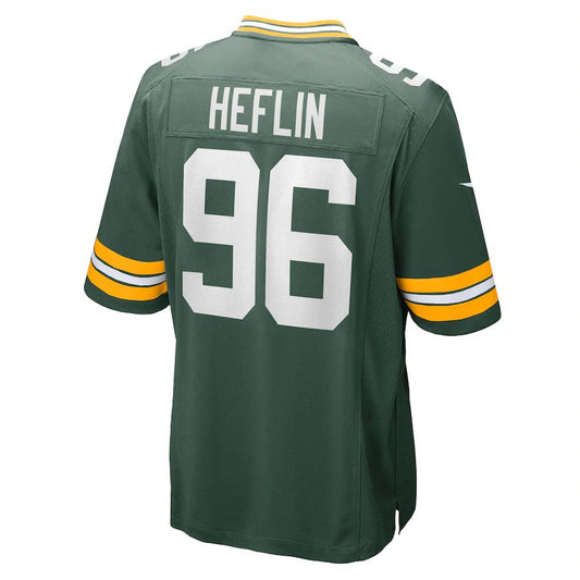 GB.Packers #96 Jack Heflin Green Game Player Jersey Stitched American Football Jerseys