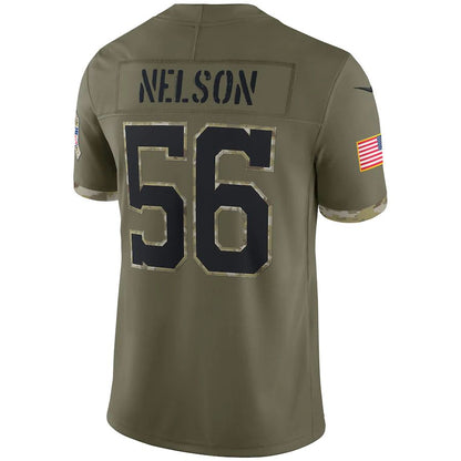 IN.Colts #56 Quenton Nelson  Olive 2022 Salute To Service Limited Jersey Stitched American Football Jerseys