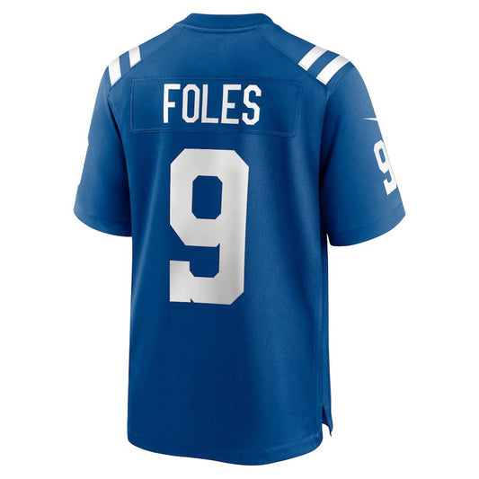 IN.Colts #9 Nick Foles Royal Player Game Jersey Stitched American Football Jerseys