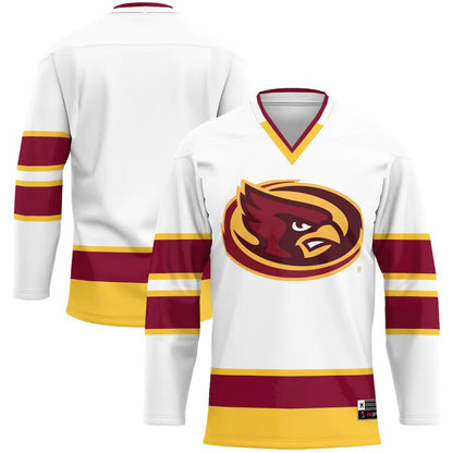 I.State Cyclones Hockey Jersey White Stitched American College Jerseys